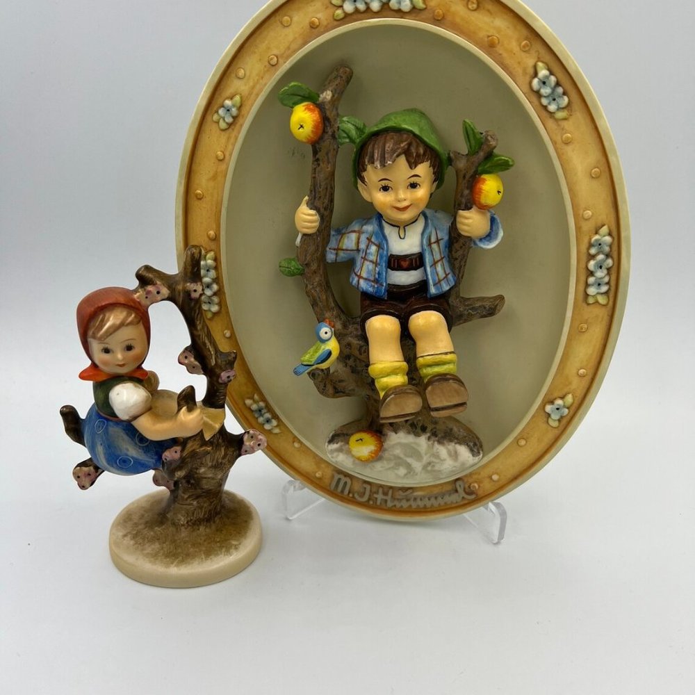 Hummel Wall Plate 3006 Apple Tree Boy Limited Edition +Hummel# 141 / 3/0 Apple T